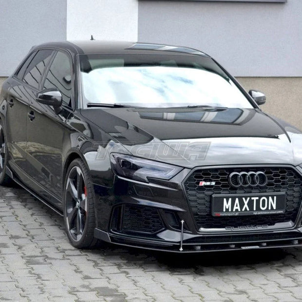 Maxton Design Front Racing Splitter V.2 Audi RS3 8V Facelift Sportback 2017-20