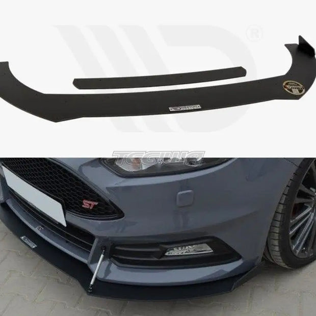 Maxton Design Front Racing Splitter V.2 Ford Focus 3 ST Facelift