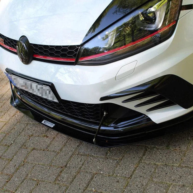 Maxton Design Front Racing Splitter Volkswagen Golf MK7 GTI Clubsport 16-17