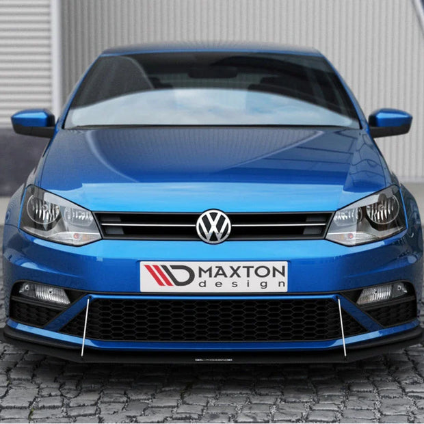 Maxton Design Front Racing Splitter Volkswagen Polo MK5 GTI Facelift With Wings 15-17