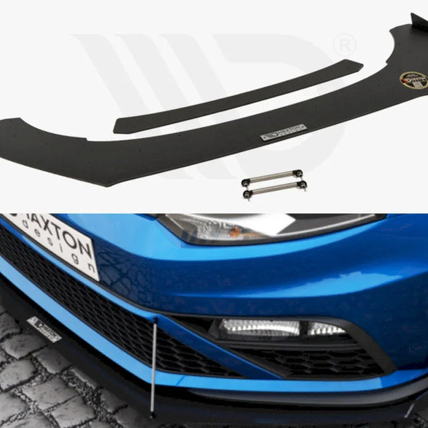 Maxton Design Front Racing Splitter Volkswagen Polo MK5 GTI Facelift With Wings 15-17