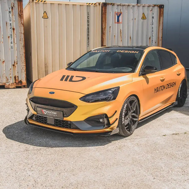 Maxton Design Front Splitter Flaps Ford Focus ST MK4 2019-