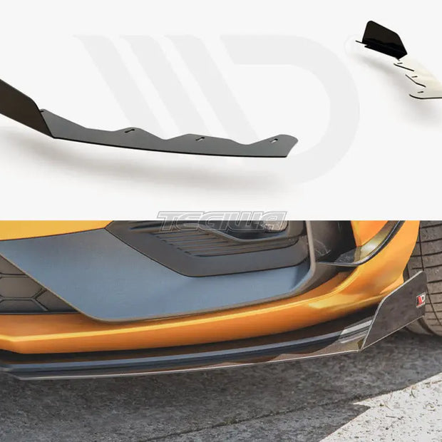 Maxton Design Front Splitter Flaps Ford Focus ST MK4 2019-