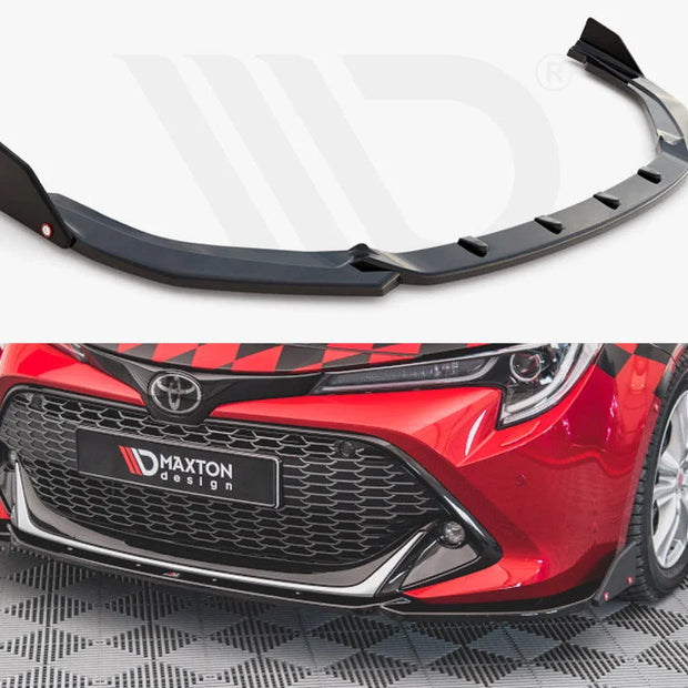 Maxton Design Front Splitter +flaps V.1 Toyota Corolla GR Sport Hatchback XII 2019-
