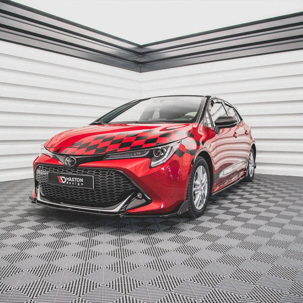 Maxton Design Front Splitter +flaps V.1 Toyota Corolla GR Sport Hatchback XII 2019-
