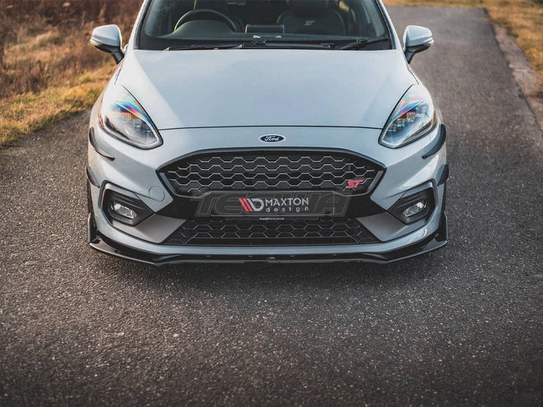 Maxton Design Front Splitter +flaps V.4 Ford Fiesta MK8 ST ST-Line 2017-