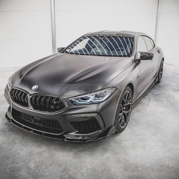 Maxton Design Front Splitter +flaps V1 BMW M8 GRAN Coupe F93 2019-