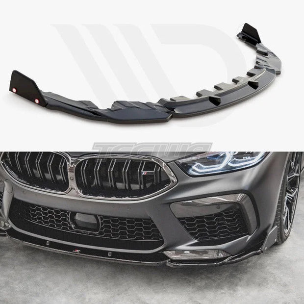 Maxton Design Front Splitter +flaps V1 BMW M8 GRAN Coupe F93 2019-