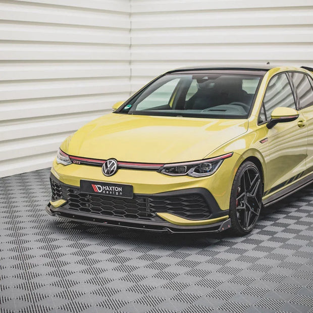 Maxton Design Front Splitter +flaps V1 Volkswagen Golf 8 GTI Clubsport 20-