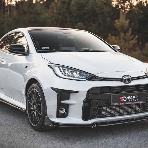 Maxton Design Front Splitter +flaps V2 Toyota GR Yaris MK4 2020-