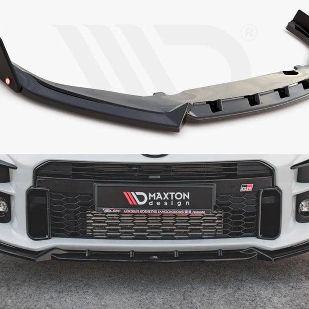 Maxton Design Front Splitter +flaps V2 Toyota GR Yaris MK4 2020-