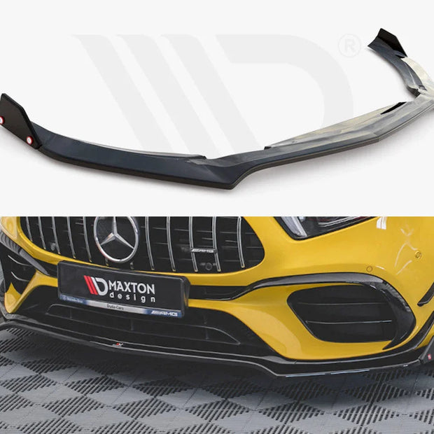 Maxton Design Front Splitter +flaps V3 Mercedes AMG A45 S 2019-