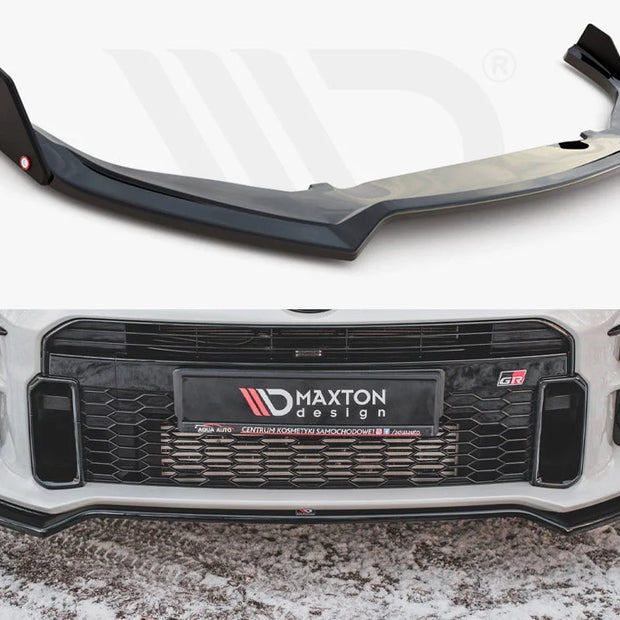 Maxton Design Front Splitter +flaps V3 Toyota GR Yaris MK4 2020-