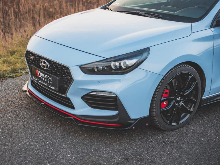 Maxton Design Front Splitter +flaps V6 Hyundai I30 N MK3 Hatchback fastback 01-20