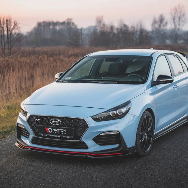 Maxton Design Front Splitter +flaps V6 Hyundai I30 N MK3 Hatchback fastback 01-20