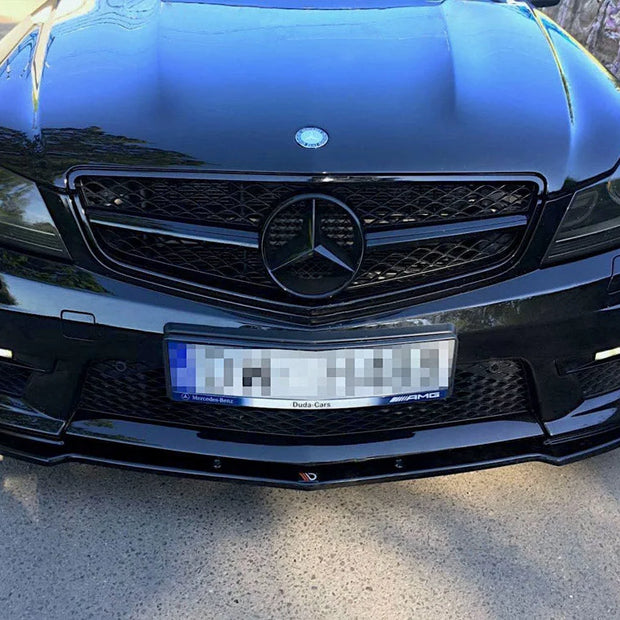 Maxton Design Front Splitter Mercedes C-class W204 C63 AMG Facelift 11-14