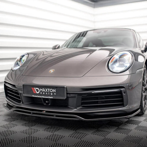 Maxton Design Front Splitter Porsche 911 Carrera 4S 992 2019-