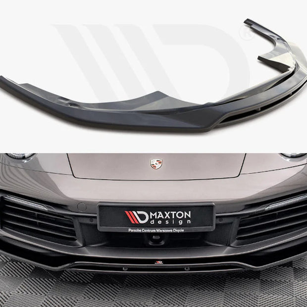 Maxton Design Front Splitter Porsche 911 Carrera 4S 992 2019-
