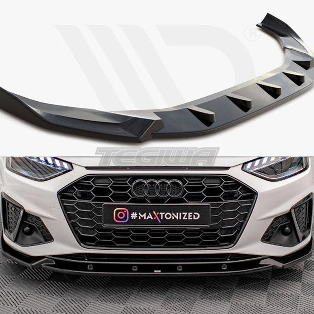 Maxton Design Front Splitter V.1 Audi A4 S-Line S4 B9 Facelift