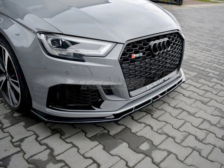 Maxton Design Front Splitter V.1 Audi RS3 8V Facelift Sedan 2017-20