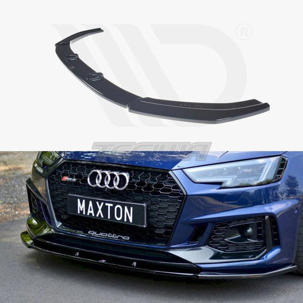 Maxton Design Front Splitter V.1 Audi RS4 B9 17-19