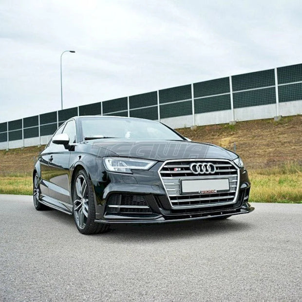 Maxton Design Front Splitter V.1 Audi S3 A3 S-line 8V Facelift Sedan 16-20