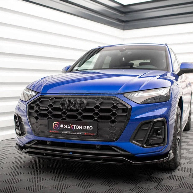 Maxton Design Front Splitter V.1 Audi SQ5 Q5 S-Line SUV Sportback Mk2 Facelift