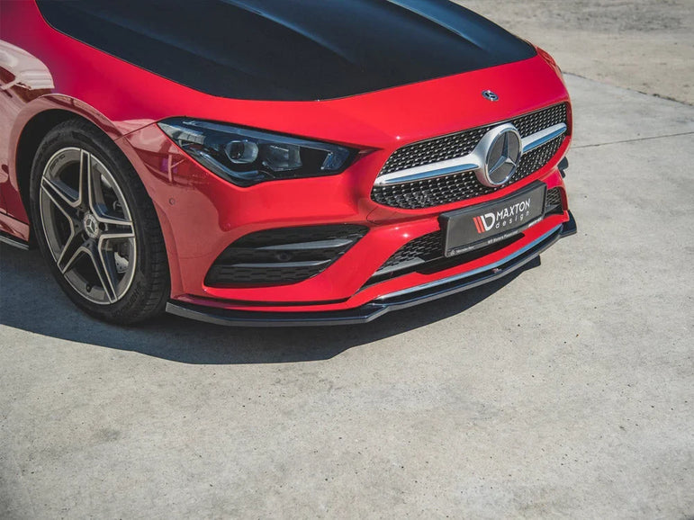 Maxton Design Front Splitter V.1 Mercedes-benz CLA A35 AMG Amg-line C118