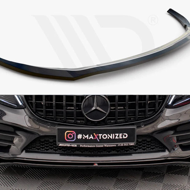Maxton Design Front Splitter V.1 Mercedes C AMG Line C43 AMG Sedan Coupe W205 C205 Facelift