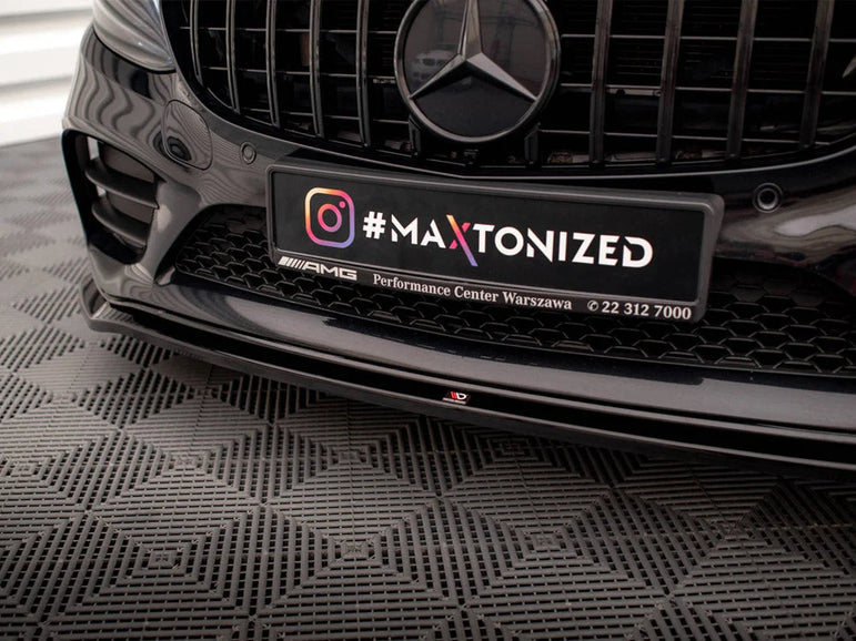 Maxton Design Front Splitter V.1 Mercedes C AMG Line C43 AMG Sedan Coupe W205 C205 Facelift
