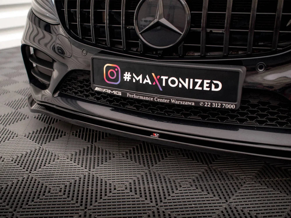 Maxton Design Front Splitter V.1 Mercedes C AMG Line C43 AMG Sedan Coupe W205 C205 Facelift