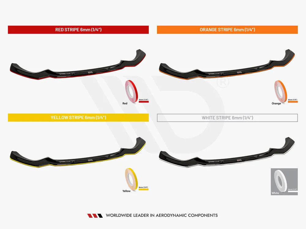 Maxton Design Front Splitter V.1 Mercedes C AMG Line C43 AMG Sedan Coupe W205 C205 Facelift