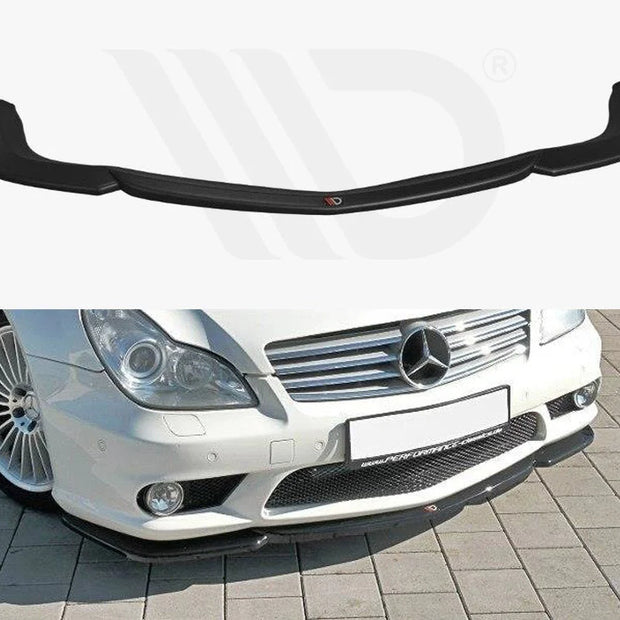 Maxton Design Front Splitter V.1 Mercedes CLS C219 55AMG Sedan 09-06