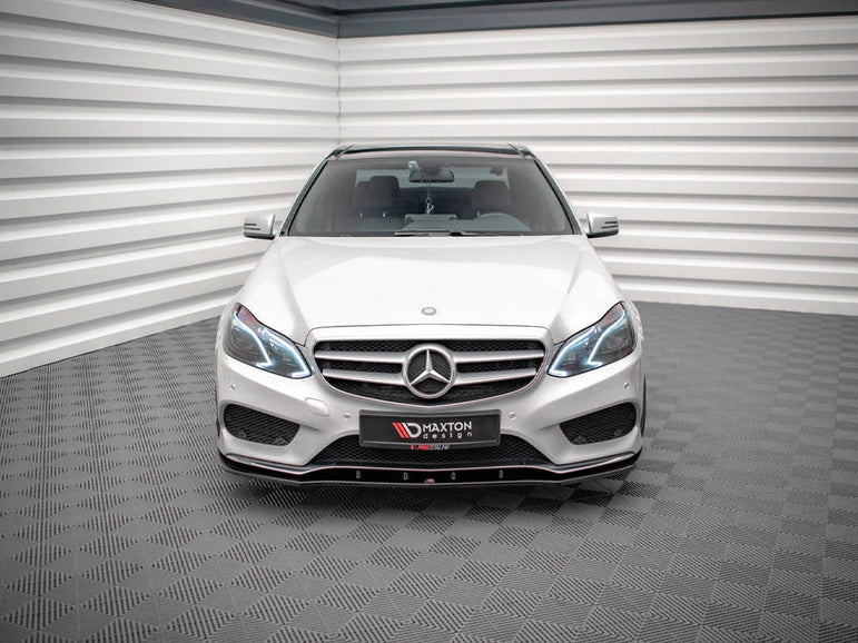 Maxton Design Front Splitter V.1 Mercedes E Amg-line Sedan W212 Facelift 12-16