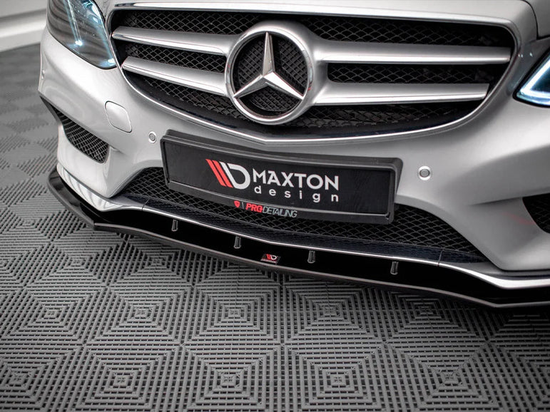 Maxton Design Front Splitter V.1 Mercedes E Amg-line Sedan W212 Facelift 12-16
