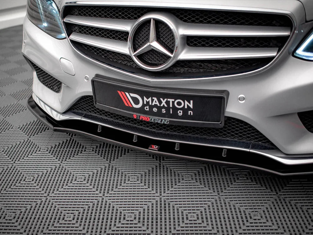 Maxton Design Front Splitter V.1 Mercedes E Amg-line Sedan W212 Facelift 12-16