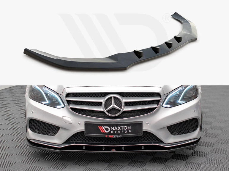 Maxton Design Front Splitter V.1 Mercedes E Amg-line Sedan W212 Facelift 12-16