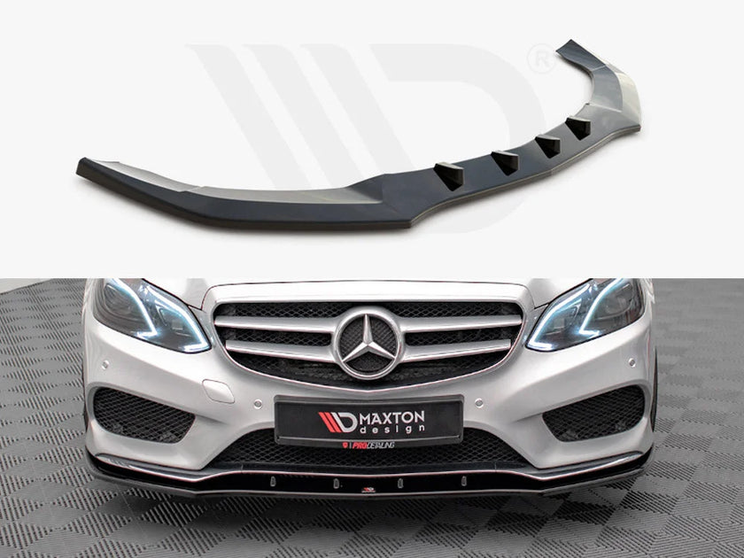 Maxton Design Front Splitter V.1 Mercedes E Amg-line Sedan W212 Facelift 12-16