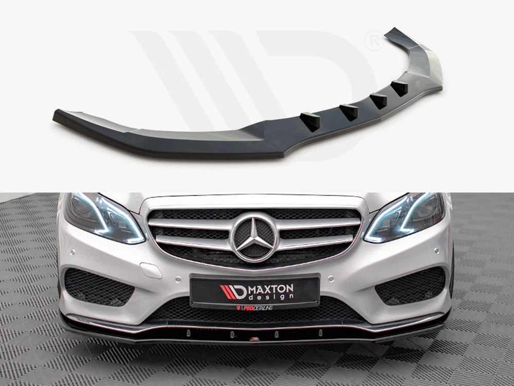 Maxton Design Front Splitter V.1 Mercedes E Amg-line Sedan W212 Facelift 12-16
