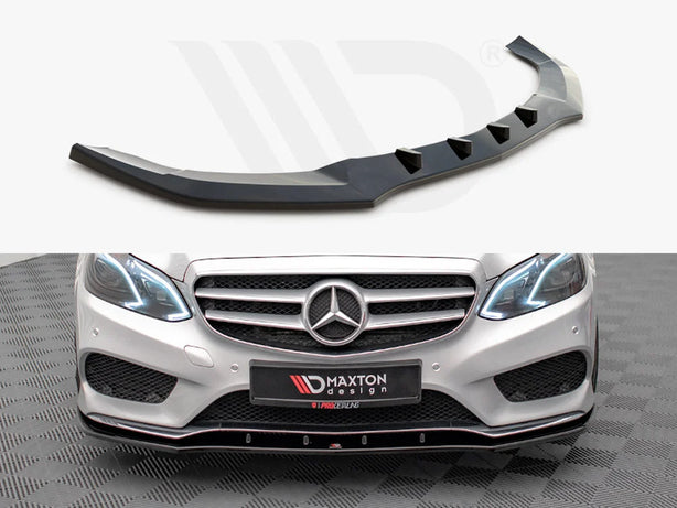 Maxton Design Front Splitter V.1 Mercedes E Amg-line Sedan W212 Facelift 12-16