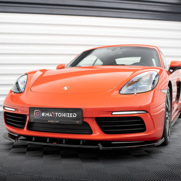 Maxton Design Front Splitter V.1 Porsche 718 Cayman 982c