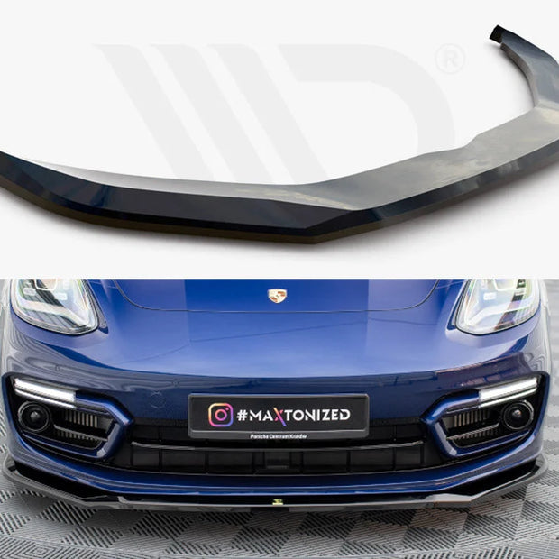 Maxton Design Front Splitter V.1 Porsche Panamera E-Hybrid 971 Facelift