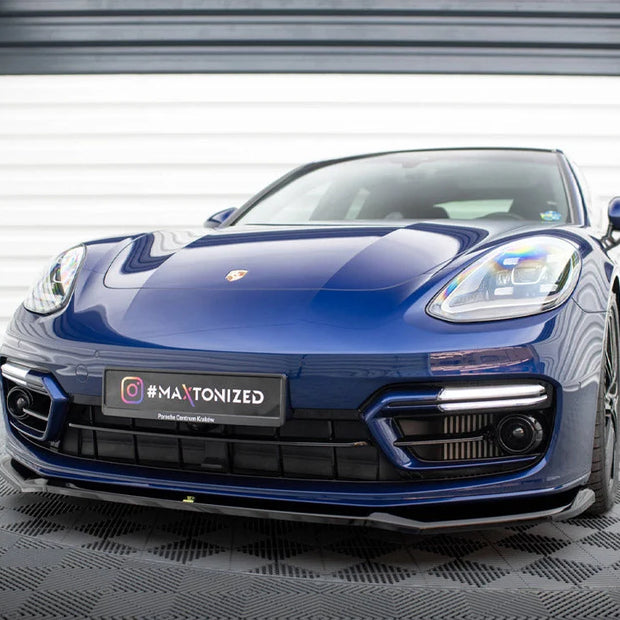 Maxton Design Front Splitter V.1 Porsche Panamera E-Hybrid 971 Facelift