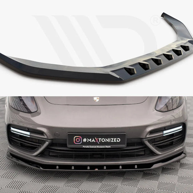 Maxton Design Front Splitter V.1 Porsche Panamera E-Hybrid 971
