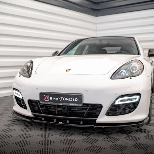 Maxton Design Front Splitter V.1 Porsche Panamera Turbo Sport Design Package 970