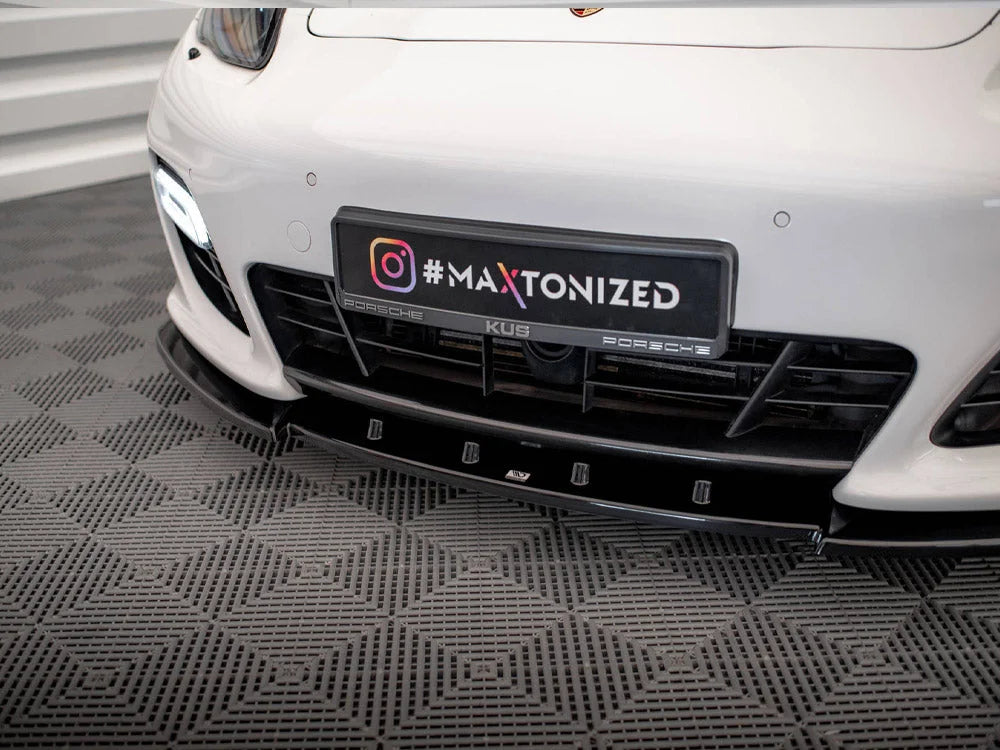 Maxton Design Front Splitter V.1 Porsche Panamera Turbo Sport Design Package 970