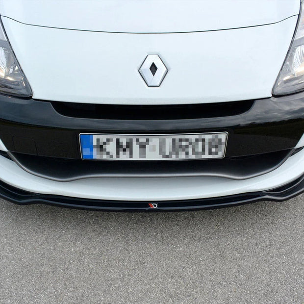 Maxton Design Front Splitter V.1 Renault CLIO MK3 RS Facelift 09-12