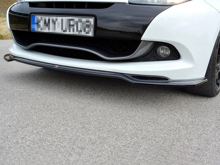 Maxton Design Front Splitter V.1 Renault CLIO MK3 RS Facelift 09-12