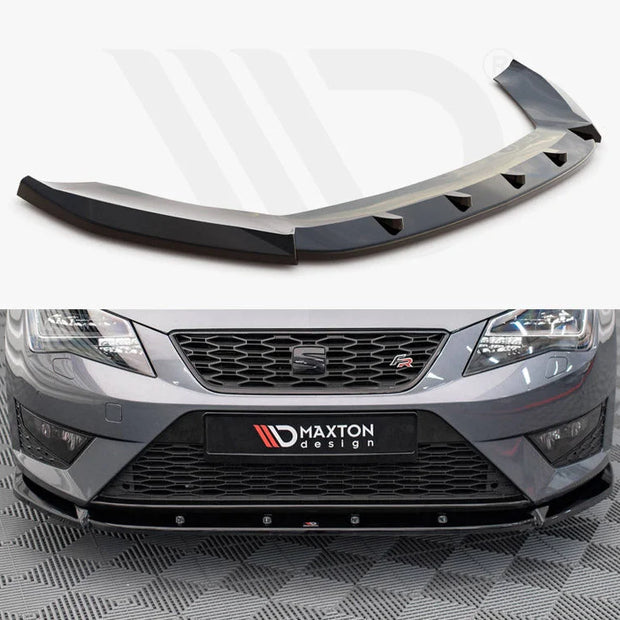 Maxton Design Front Splitter V.1 Seat Leon FR Cupra MK3 12-16