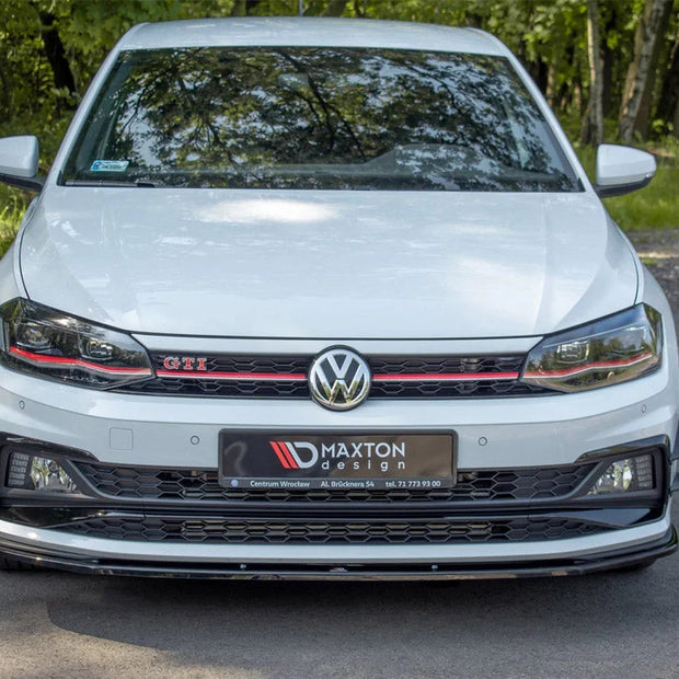 Maxton Design Front Splitter V.1 Volkswagen Polo MK6 GTI 17-21